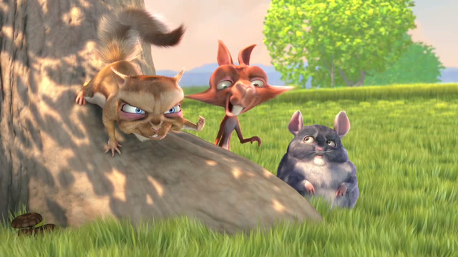 Лесной мир короткометражного фильма Big Buck Bunny